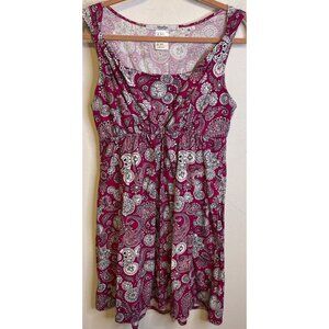 Disney Parks Hidden Mickey Mouse Paisley Sleeveless Dress Pink Women XL